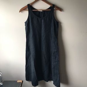 Eileen Fisher Black Linen Dress